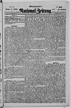 National-Zeitung vom 27.10.1871