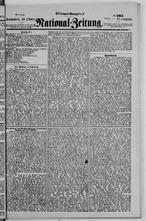 National-Zeitung vom 28.10.1871