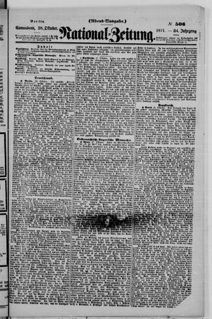 National-Zeitung vom 28.10.1871