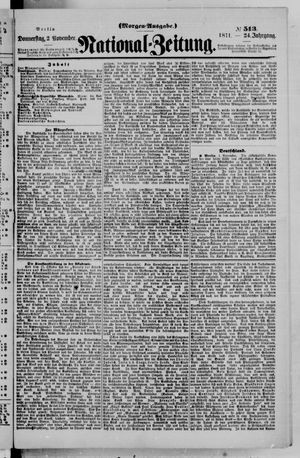 Nationalzeitung vom 02.11.1871