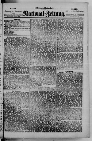 Nationalzeitung vom 05.11.1871