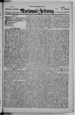 Nationalzeitung vom 08.11.1871