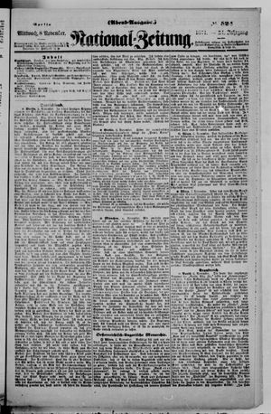 Nationalzeitung vom 08.11.1871