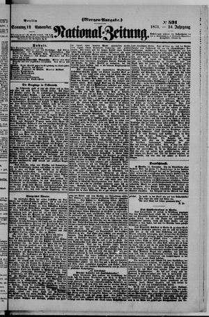 National-Zeitung vom 12.11.1871