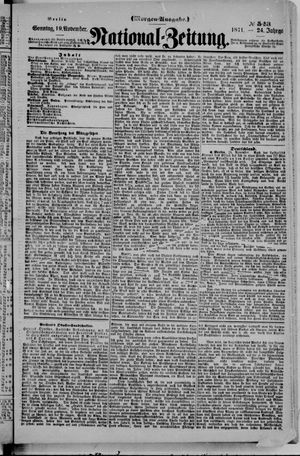 Nationalzeitung vom 19.11.1871