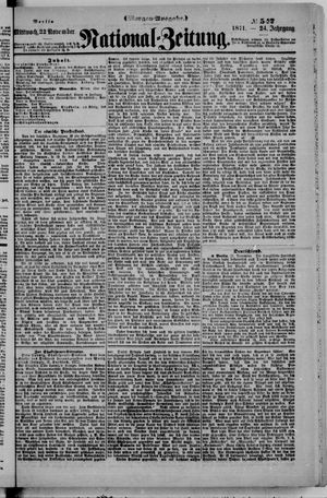 Nationalzeitung vom 22.11.1871