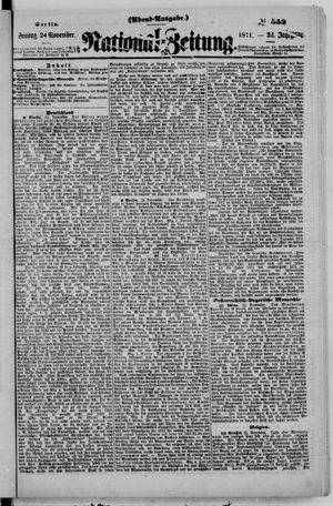 National-Zeitung vom 24.11.1871
