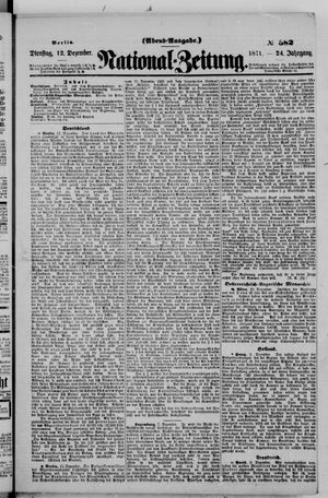 National-Zeitung vom 12.12.1871