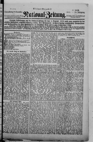 National-Zeitung vom 16.12.1871