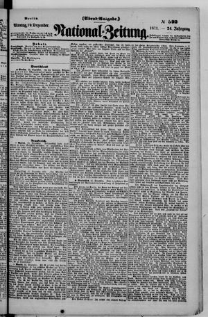 National-Zeitung vom 18.12.1871