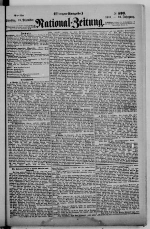National-Zeitung vom 19.12.1871