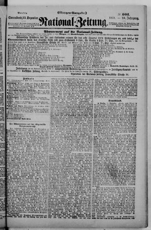 National-Zeitung vom 23.12.1871