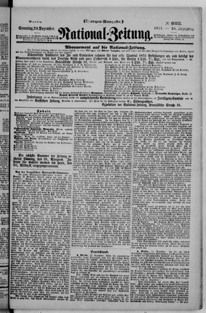 Nationalzeitung vom 24.12.1871