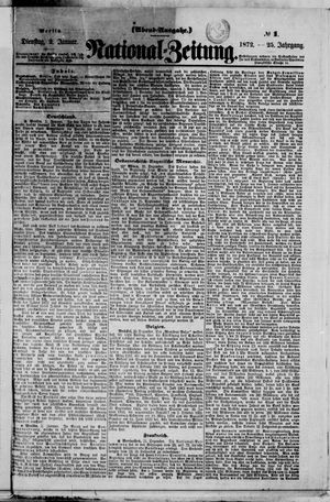 Nationalzeitung vom 02.01.1872