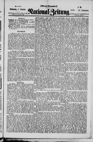 National-Zeitung vom 03.01.1872