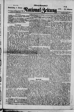 Nationalzeitung vom 04.01.1872