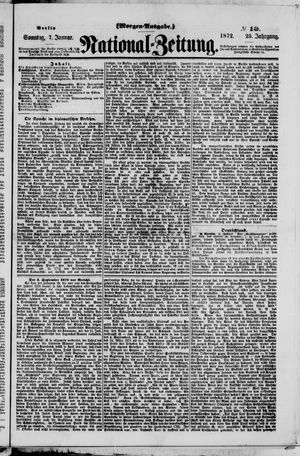Nationalzeitung vom 07.01.1872