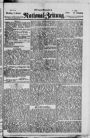 Nationalzeitung vom 09.01.1872