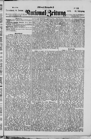 Nationalzeitung vom 13.01.1872