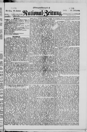 Nationalzeitung vom 16.01.1872