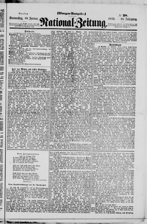 Nationalzeitung vom 18.01.1872