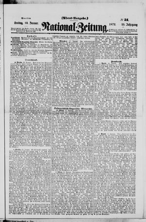 Nationalzeitung on Jan 19, 1872