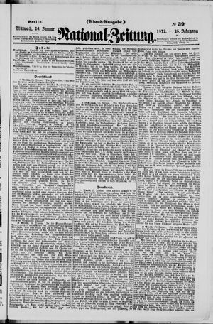 Nationalzeitung vom 24.01.1872