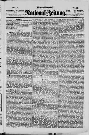 Nationalzeitung vom 27.01.1872