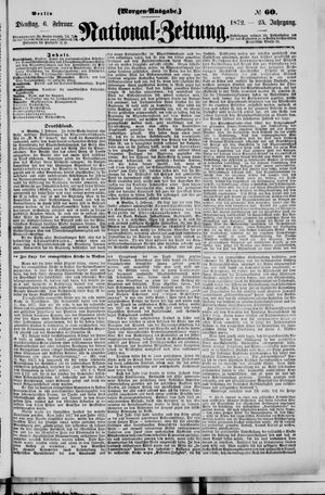Nationalzeitung vom 06.02.1872