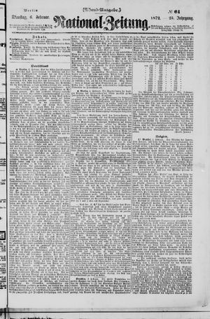 Nationalzeitung vom 06.02.1872