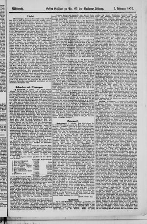 National-Zeitung vom 07.02.1872