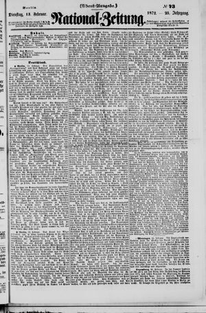 National-Zeitung on Feb 13, 1872