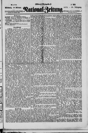 Nationalzeitung on Feb 14, 1872