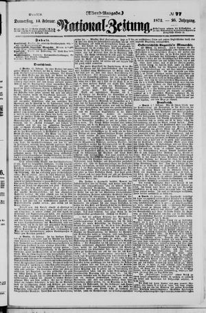 Nationalzeitung vom 15.02.1872