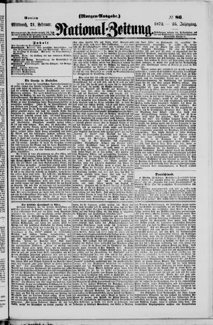 Nationalzeitung on Feb 21, 1872