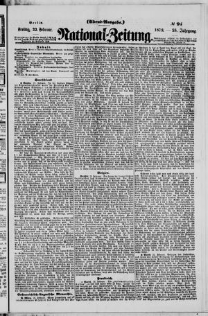 Nationalzeitung on Feb 23, 1872