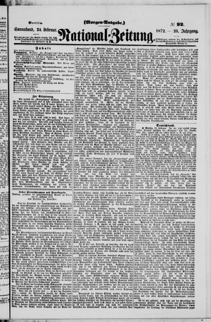 Nationalzeitung on Feb 24, 1872