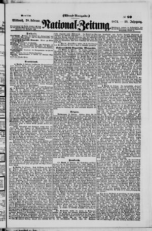Nationalzeitung vom 28.02.1872