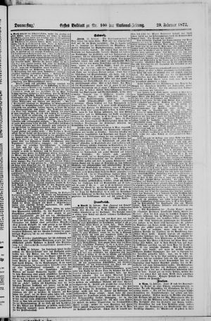Nationalzeitung on Feb 29, 1872