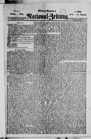 Nationalzeitung vom 01.03.1872