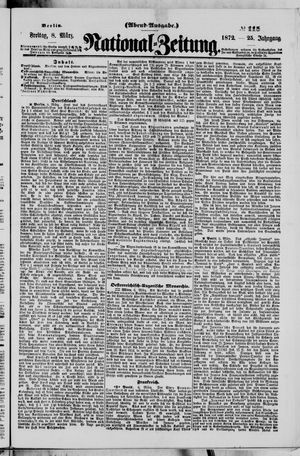 Nationalzeitung vom 08.03.1872