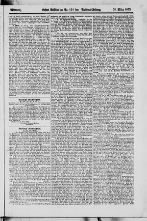 Nationalzeitung vom 20.03.1872