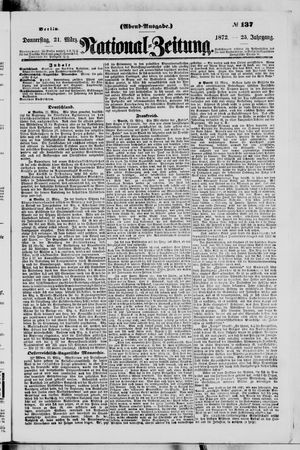 Nationalzeitung on Mar 21, 1872