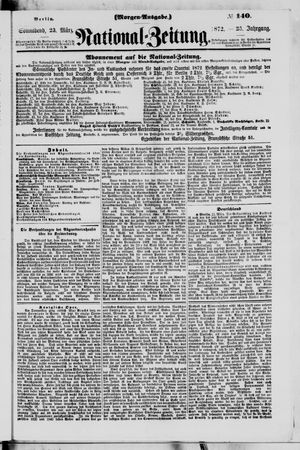 Nationalzeitung vom 23.03.1872