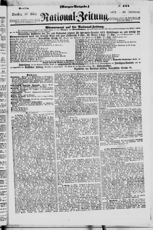 Nationalzeitung vom 26.03.1872