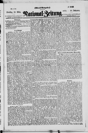 Nationalzeitung vom 26.03.1872