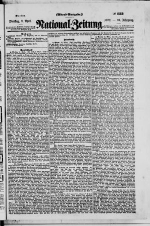 Nationalzeitung vom 02.04.1872