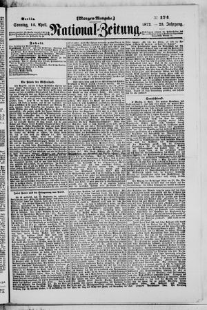 Nationalzeitung vom 14.04.1872