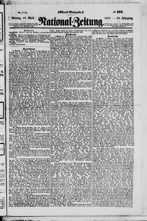 Nationalzeitung vom 15.04.1872