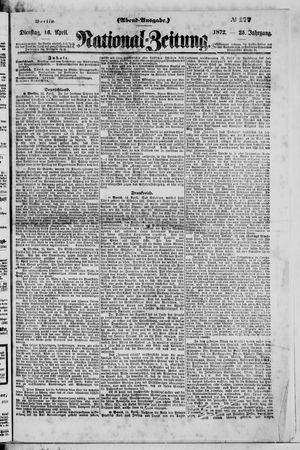 Nationalzeitung on Apr 16, 1872